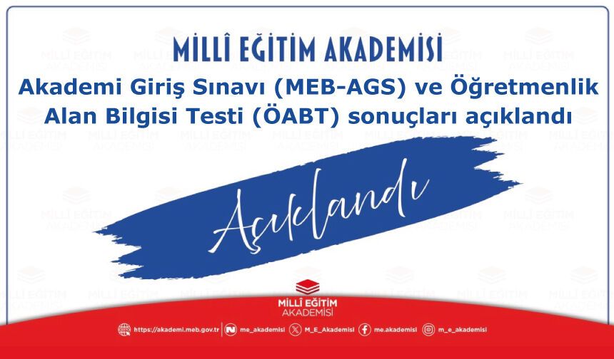 2026-MEB-AGS: Sınav Sonuçları Açıklandı, Cevap Kâğıtları ve Aday Cevapları Erişime Açıldı