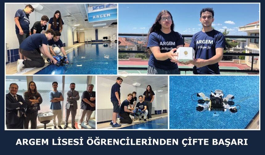 ARGEM LİSESİ ÖĞRENCİLERİNDEN ÇİFTE BAŞARI