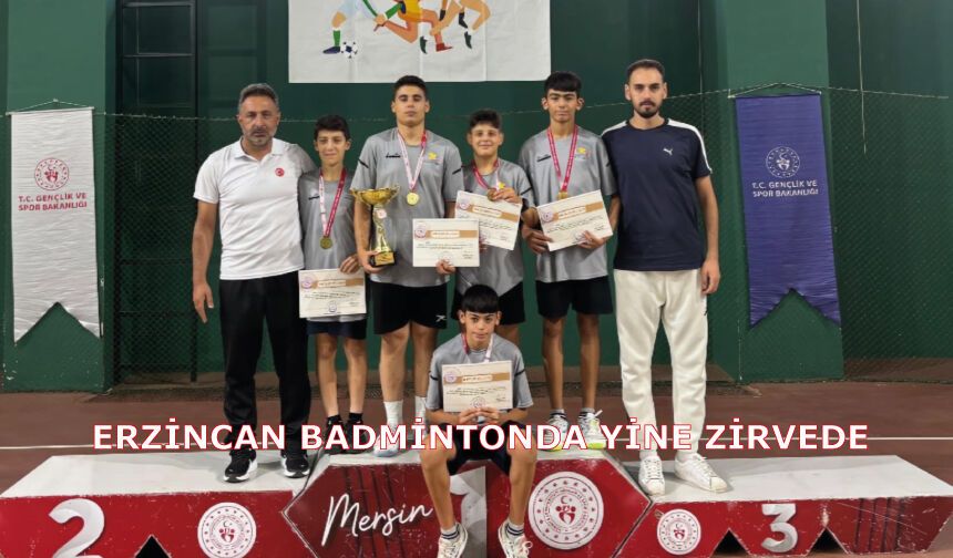 Erzincan Badmintonda Yine Zirvede