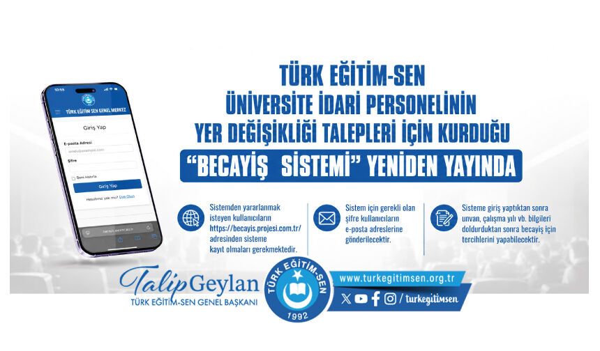 “Becayiş Sistemi” Yeniden Yayında