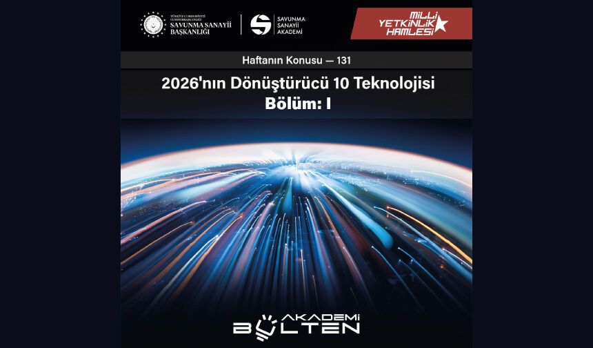 2026'nın Dönüştürücü 10 Teknolojisi Bölüm: I