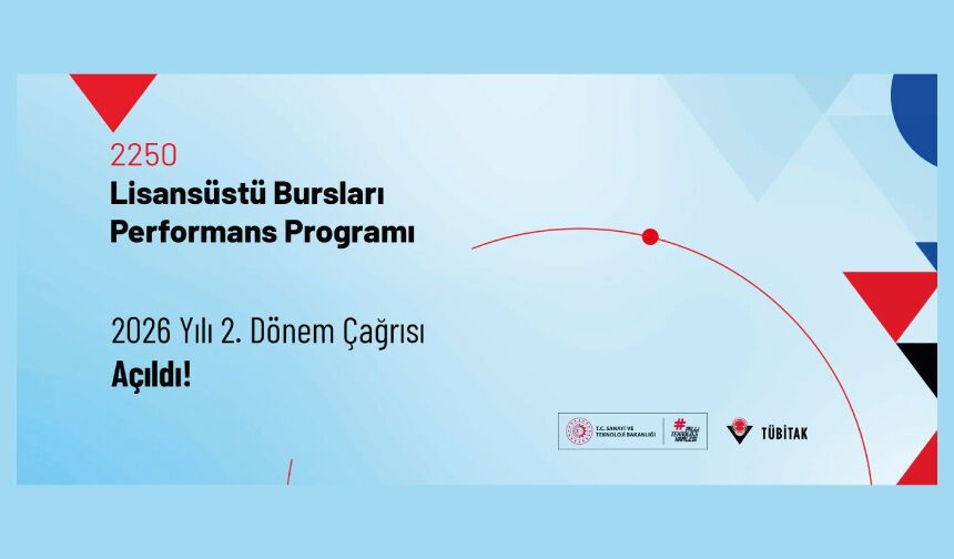 BİDEB 2250–Lisansüstü Bursları Performans Programı 2026 Yılı 2. Dönem Çağrısı Açıldı