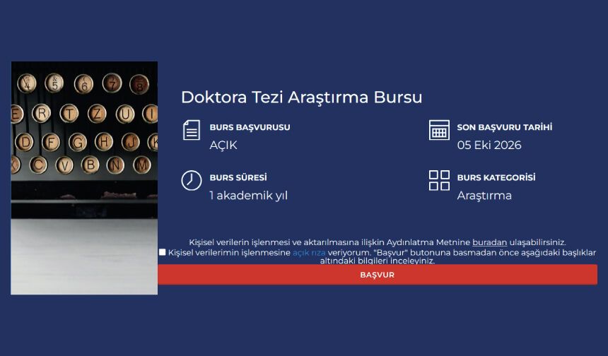 Doktora Tezi Araştırma Bursu
