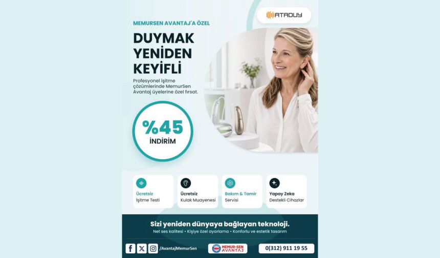 ATADUY İşitme Cihazları % 45 indirim oranı ile hizmetinizde