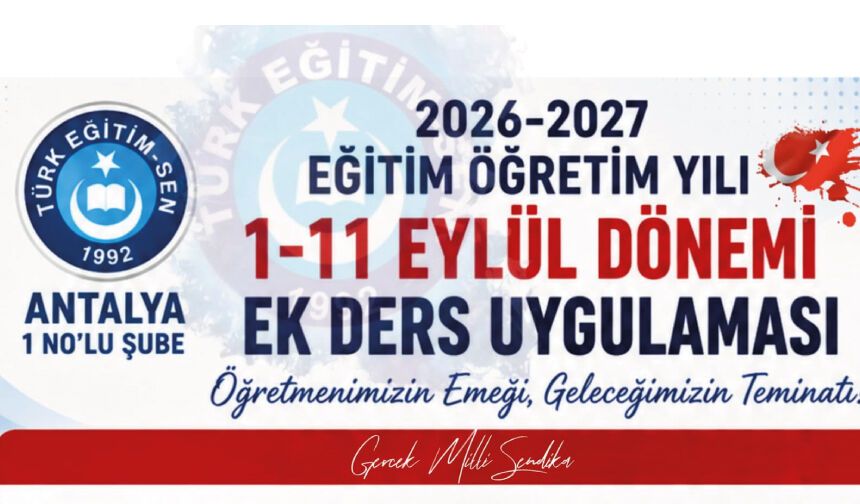 1-11 Eylül Ek Ders Uygulaması Nasıl Olacak?