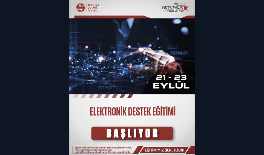 Elektronik Destek Eğitimi Başlıyor!