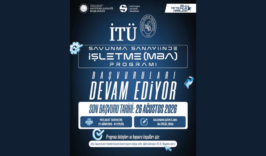 Savunma Sanayiinde İşetme Programı Başvuruları Devam Ediyor