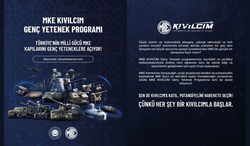 MKE KIVILCIM GENÇ YETENEK PROGRAMI İLE MİLLÎ GÜCÜ KEŞFET