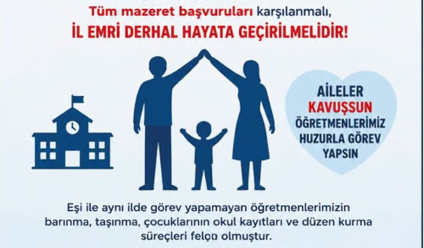 BİR ÖĞRETMENİN EN BÜYÜK MAZERETİ, AİLESİNE KAVUŞMAKTIR!