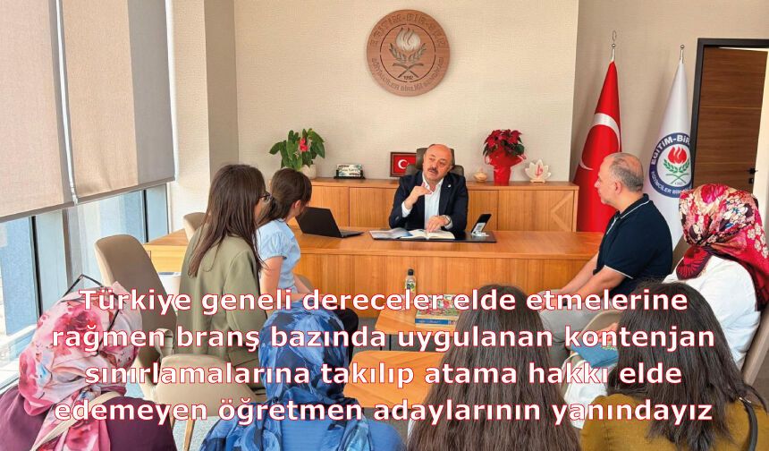 Eğitim-Bir-Sen’in yürüttüğü mücadele neticesinde istihdamlarını sağlayacak bir formülle çözüme yaklaşıldı