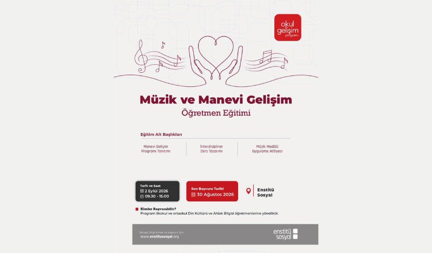 Müzik ve Manevi Gelişim Öğretmen Eğitimi