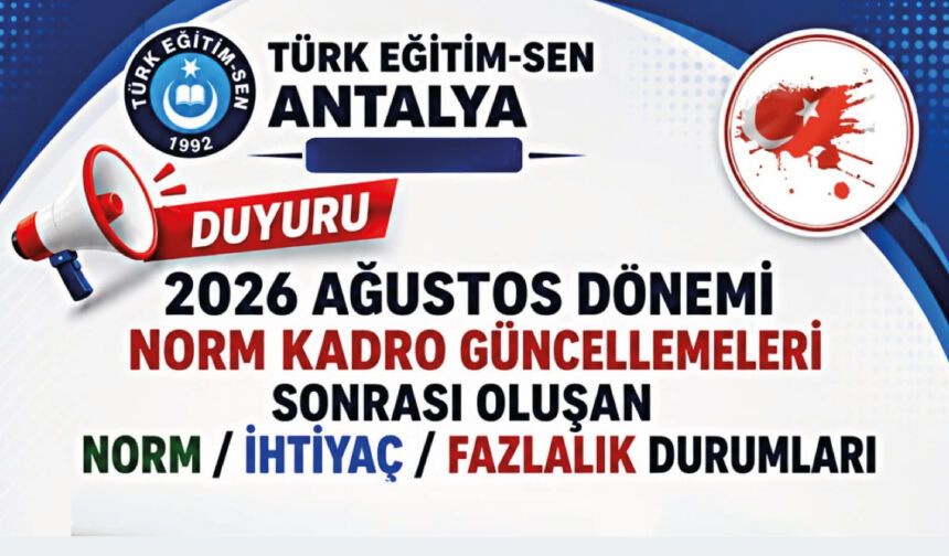 Norm kadro fazlası öğretmenlerin durumları
