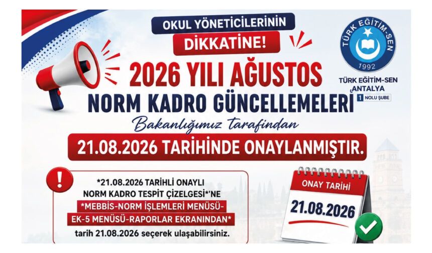 Norm Kadro Güncellemeleri onaylandı