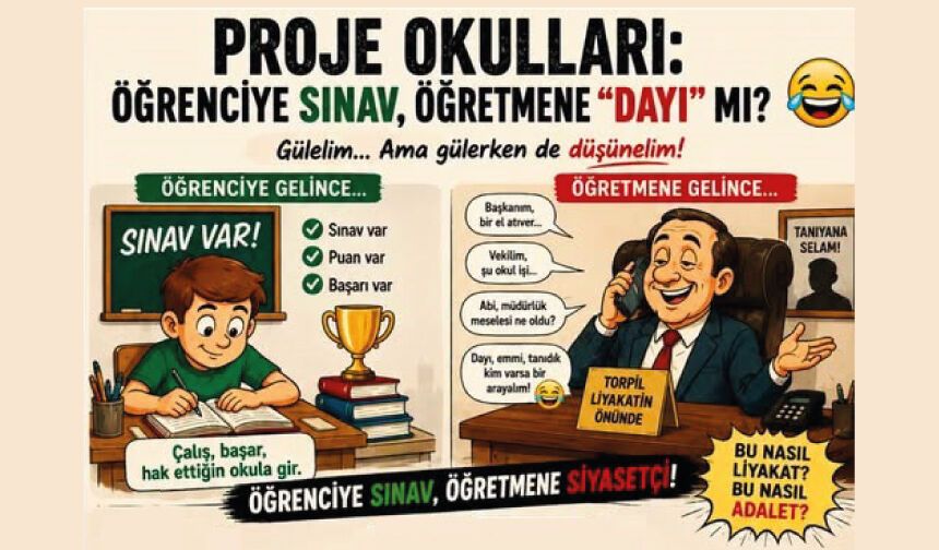 PROJE OKULLARI: ÖĞRENCİYE SINAV, ÖĞRETMENE “DAYI” MI?