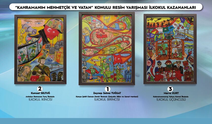 “Mehmetçik ve Vatan Sevgisi”, Tuvallere Sığmadı