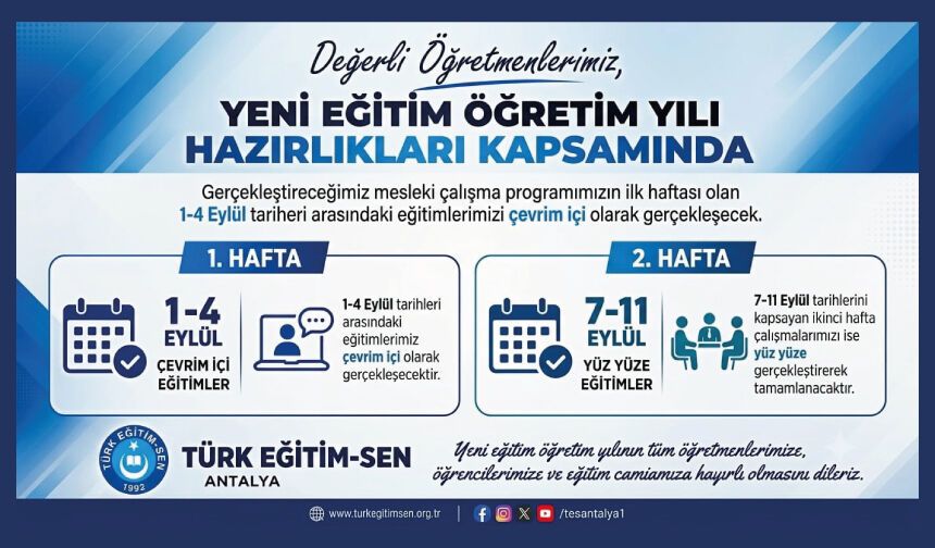 İşte Seminer Takvimi