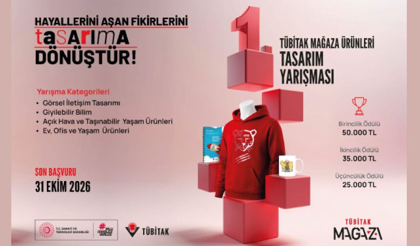 TÜBİTAK Mağaza Ürünleri Tasarım Yarışması Başladı