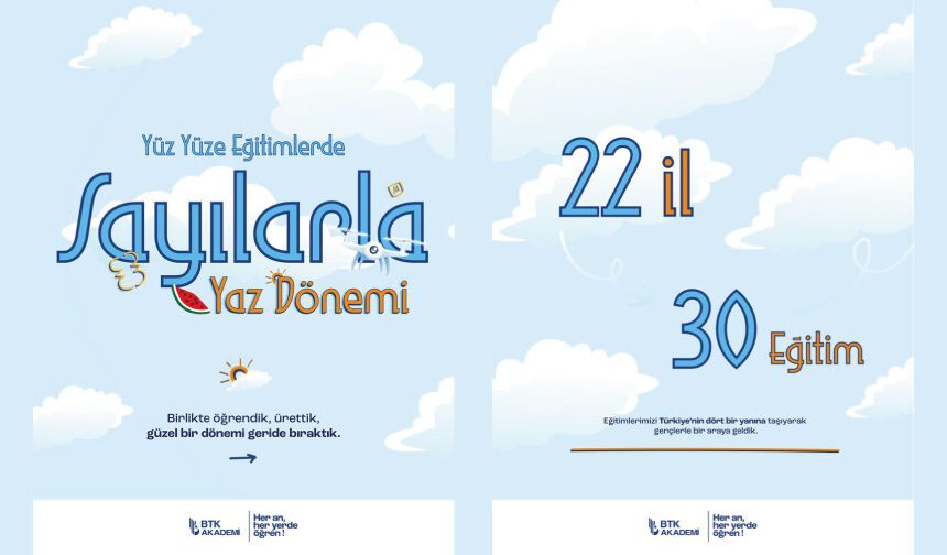 Dolu dolu bir yaz dönemini daha geride bıraktık!