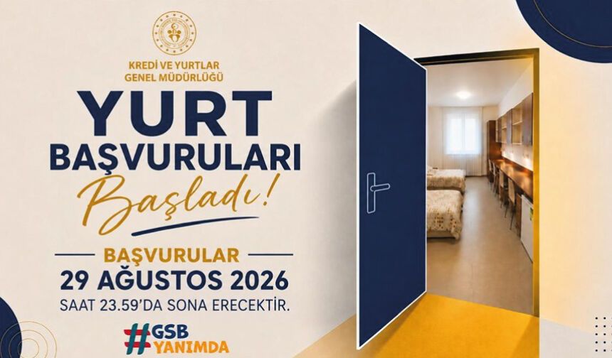 2026-2027 eğitim öğretim yılı için yurt başvuruları başladı