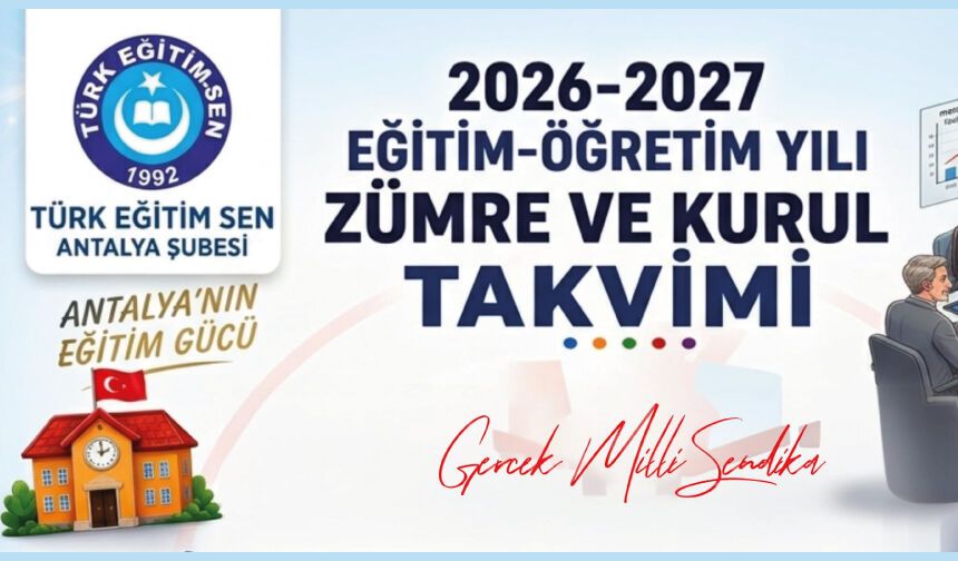 Zümre ve Kurul Takvimi
