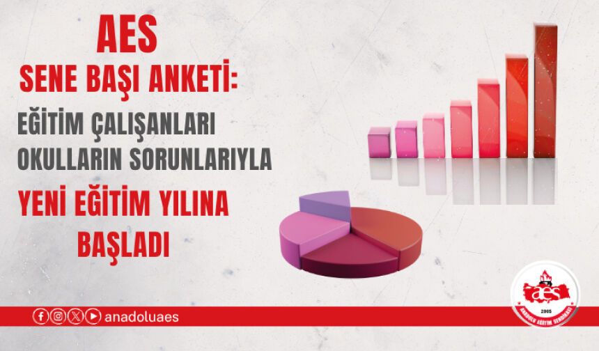 AES SENE BAŞI ANKETİ: EĞİTİM ÇALIŞANLARI OKULLARIN SORUNLARIYLA YENİ EĞİTİM YILINA BAŞLADI