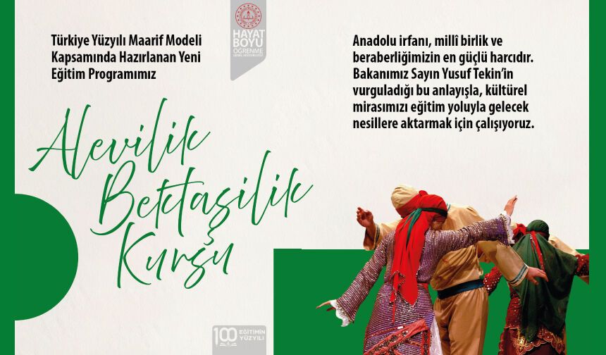 12 modülden oluşan yeni bir eğitim programı hazırladık