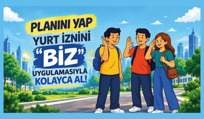 BİZ uygulaması üzerinden izin talebini oluştur, işlemlerini hızlıca tamamla.