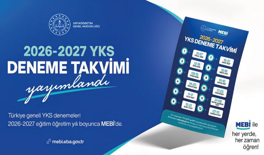 MEBİ 2026-2027 YKS DENEME TAKVİMİ BELLİ OLDU