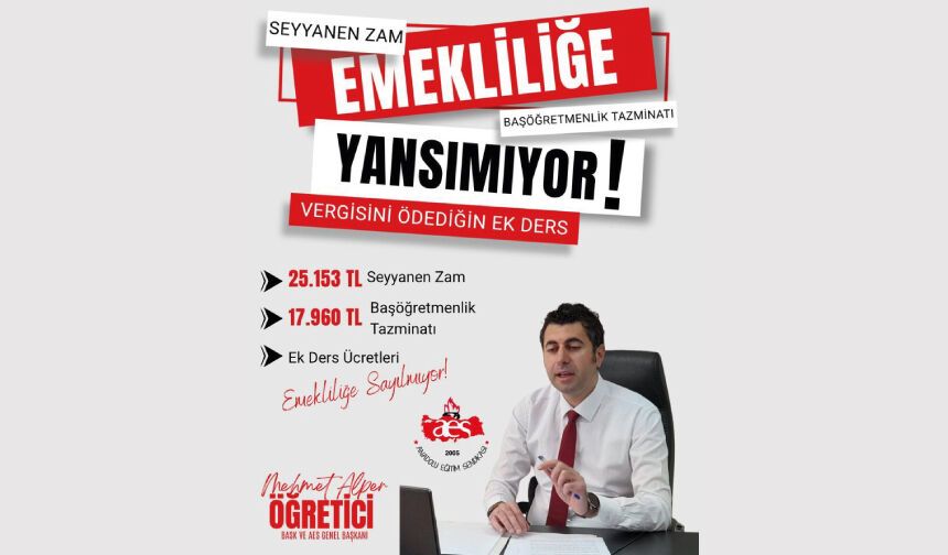 ÖĞRETMENİM, EMEĞİNİN "EMEKLİLİKTE" ADI YOK!