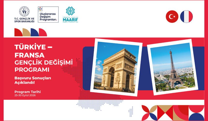 Türkiye-Fransa Uluslararası Gençlik Değişimi Programı başvuru sonuçları açıklandı!