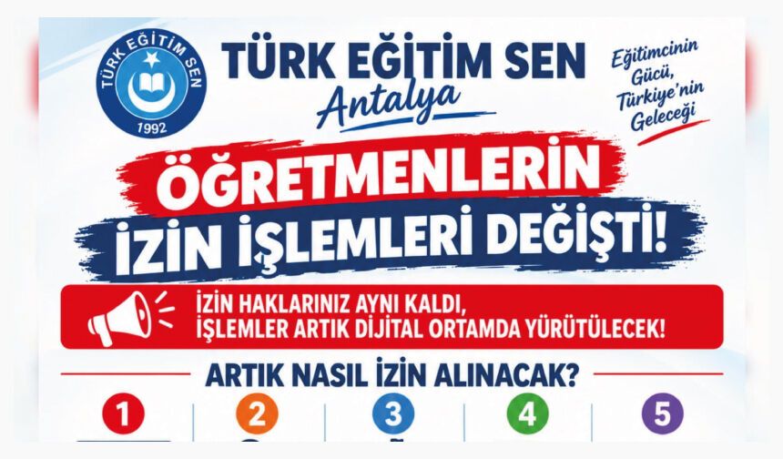Öğretmenlerin İzin İşlemleri Değişti