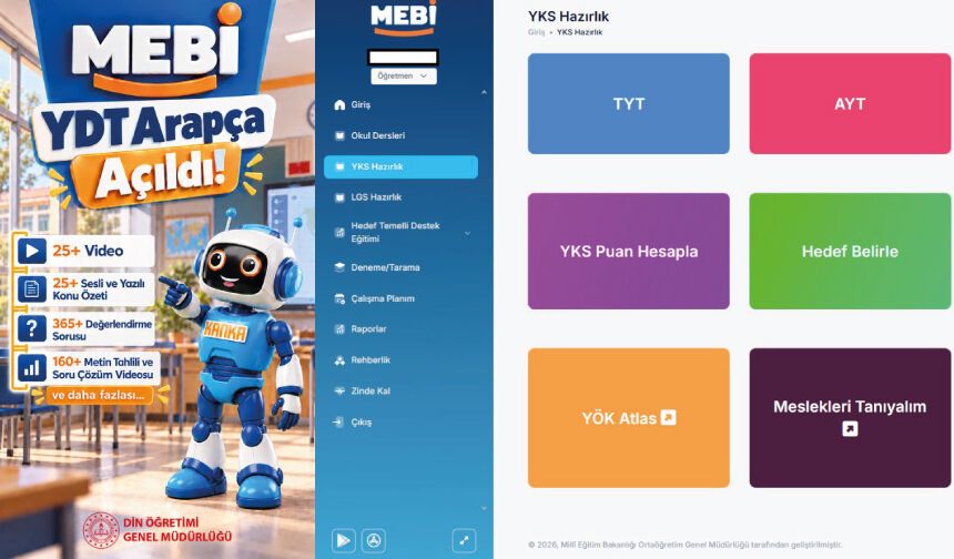 MEBİ'de YDT Arapça İçerikleri Yayında!