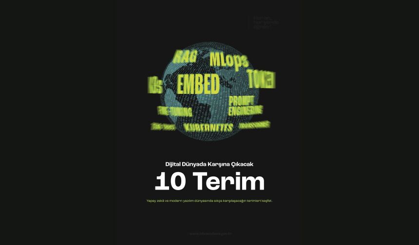 Yapay zekâdan yazılıma, modern bilişim altyapılarından güncel teknoloji yaklaşımlarına uzanan 10 temel terim