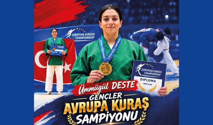 İmam Hatip Lisesi öğrencimiz Ümmügül Deste, Avrupa şampiyonu oldu