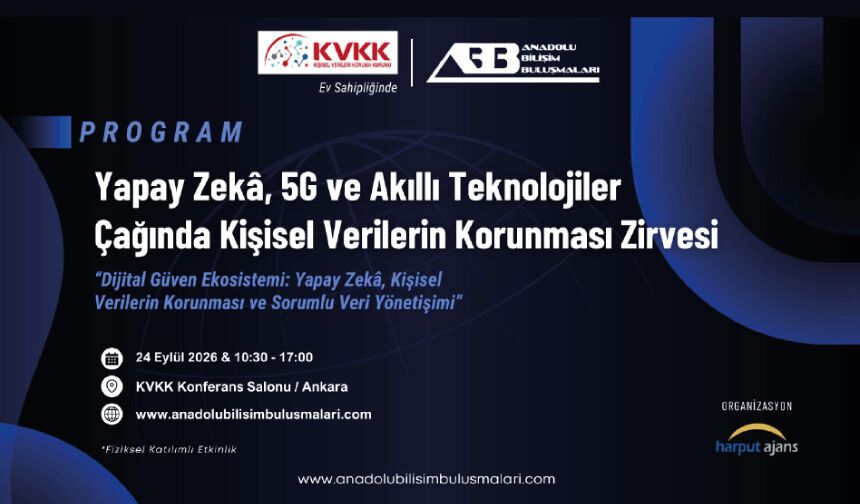 Yapay Zekâ, 5G ve Akıllı Teknolojiler Çağında Kişisel Verilerin Korunması Zirvesi