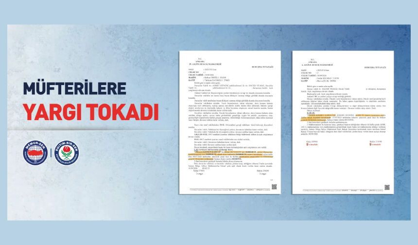 MÜFTERİLERE YARGI TOKADI