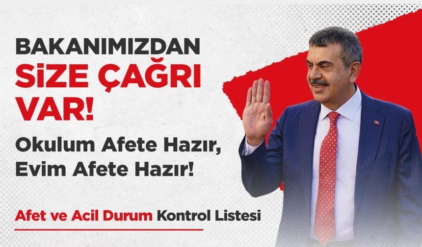 Ekim “Afetler ve Dayanıklılık Ayı” kapsamında “Bakanımızdan Size Çağrı Var!”