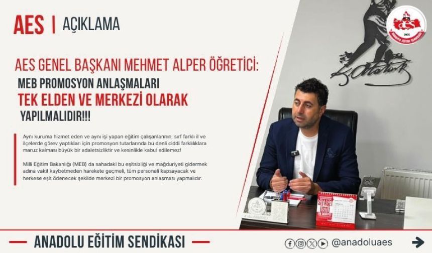 MEB Promosyon Anlaşmaları Tek Elden ve Merkezi Olarak Yapılmalıdır!
