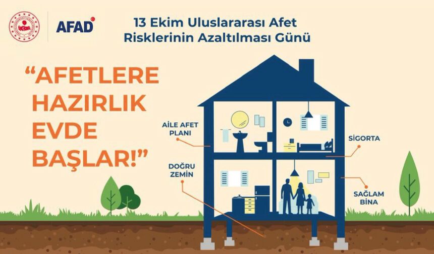 Afetlere karşı bilinçli olmak, geleceğimizi güvenle inşa etmenin ilk adımıdır!