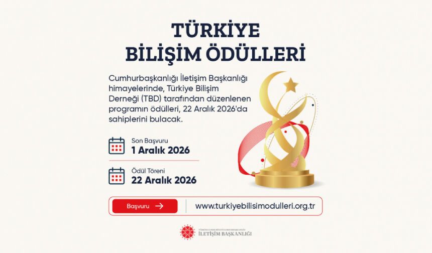 Türkiye Bilişim Ödülleri 2026 için başvurular başladı