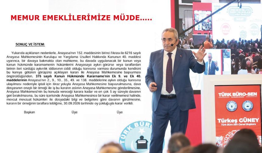Memur Emeklilerimize Müjde…..