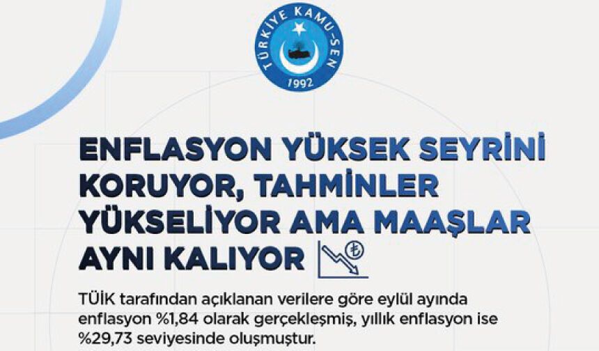 “ENFLASYON YÜKSEK SEYRİNİ KORUYOR, TAHMİNLER YÜKSELİYOR AMA MAAŞLAR AYNI KALIYOR”