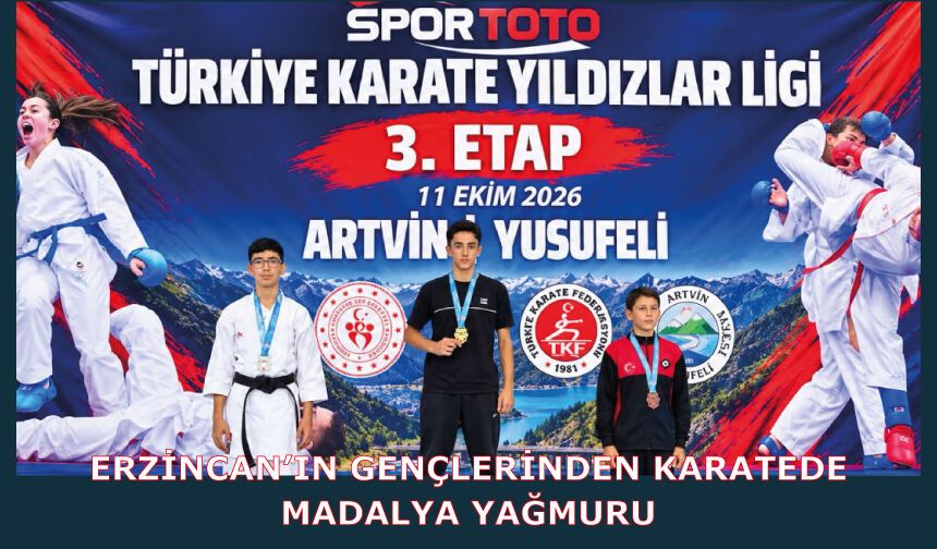 Erzincan’ın Gençlerinden Karatede Madalya Yağmuru