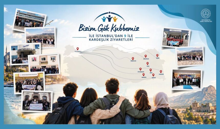 “BİZİM GÖK KUBBEMİZ” İLE İSTANBUL’DAN 9 İLE KARDEŞLİK ZİYARETLERİ