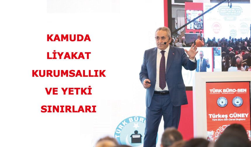 KAMUDA LİYAKAT, KURUMSALLIK VE YETKİ SINIRLARI