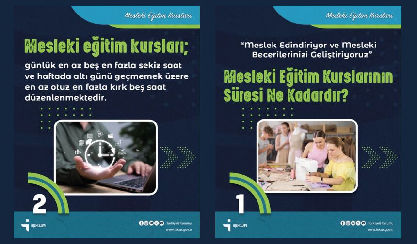 Mesleki Eğitim Kurslarının Süresi Ne Kadardır?