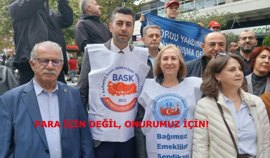 PARA İÇİN DEĞİL, ONURUMUZ İÇİN!