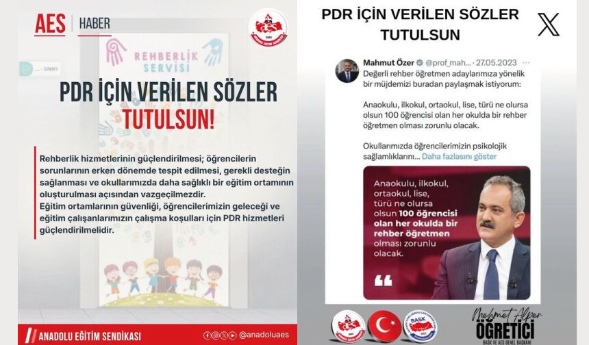 Pdr İçin Verilen Sözler Hayata Geçirilmelidir!