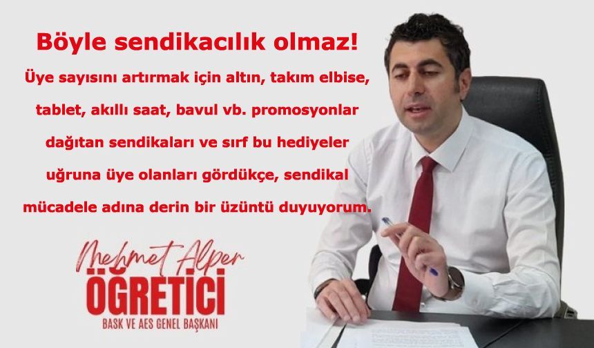 Böyle sendikacılık olmaz!