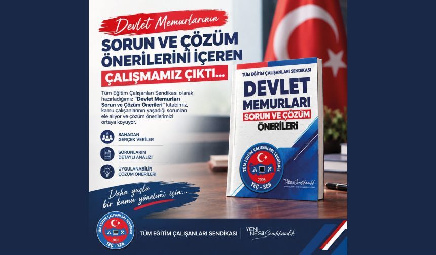 DEVLET MEMURLARININ SORUNLARI VE ÇÖZÜM ÖNERİLERİ KİTABIMIZ ÇIKTI